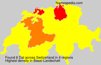 Surname Dal in Switzerland Surname Dal in Switzerland