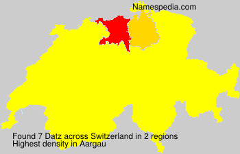 Surname Datz in Switzerland Surname Datz in Switzerland