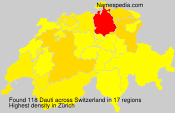 Surname Dauti in Switzerland Surname Dauti in Switzerland