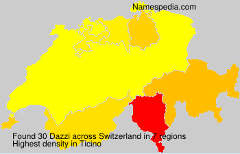 Surname Dazzi in Switzerland