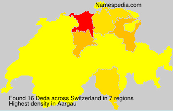 Surname Deda in Switzerland Surname Deda in Switzerland