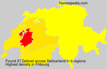 Surname Deforel in Switzerland Surname Deforel in Switzerland