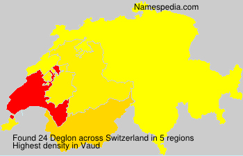 Surname Deglon in Switzerland Surname Deglon in Switzerland