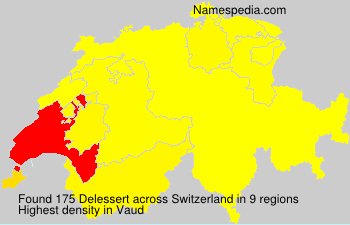 Surname Delessert in Switzerland Surname Delessert in Switzerland