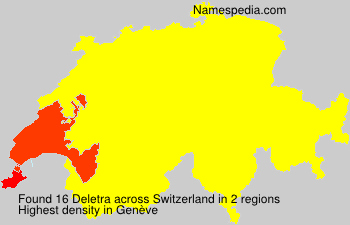 Surname Deletra in Switzerland Surname Deletra in Switzerland