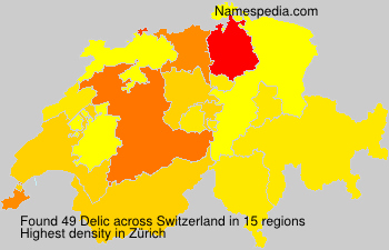 Surname Delic in Switzerland Surname Delic in Switzerland