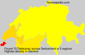 Surname Delieutraz in Switzerland Surname Delieutraz in Switzerland