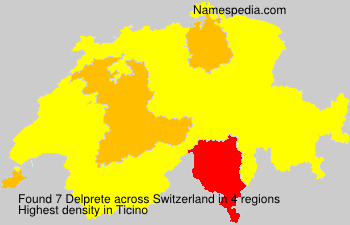 Surname Delprete in Switzerland Surname Delprete in Switzerland