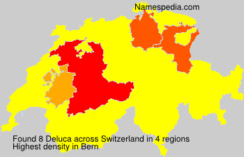 Surname Deluca in Switzerland Surname Deluca in Switzerland