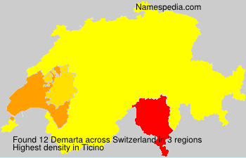 Surname Demarta in Switzerland Surname Demarta in Switzerland