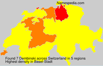Surname Dembinski in Switzerland Surname Dembinski in Switzerland