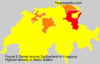 Surname Demel in Switzerland Surname Demel in Switzerland