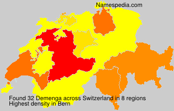 Surname Demenga in Switzerland Surname Demenga in Switzerland