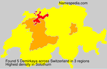 Surname Demirkaya in Switzerland Surname Demirkaya in Switzerland