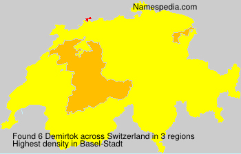 Surname Demirtok in Switzerland Surname Demirtok in Switzerland