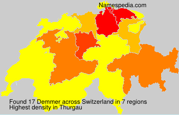 Surname Demmer in Switzerland Surname Demmer in Switzerland