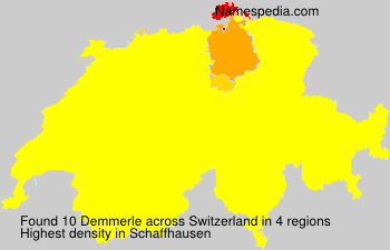 Surname Demmerle in Switzerland Surname Demmerle in Switzerland