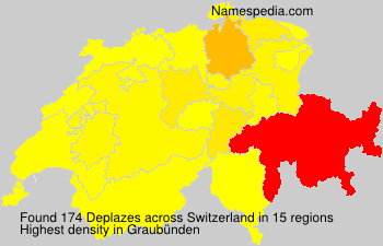 Surname Deplazes in Switzerland Surname Deplazes in Switzerland