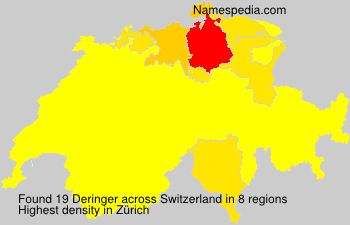 Surname Deringer in Switzerland Surname Deringer in Switzerland