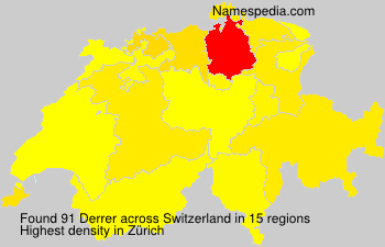 Surname Derrer in Switzerland Surname Derrer in Switzerland