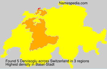 Surname Dervisoglu in Switzerland Surname Dervisoglu in Switzerland