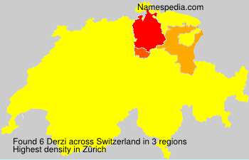 Surname Derzi in Switzerland Surname Derzi in Switzerland