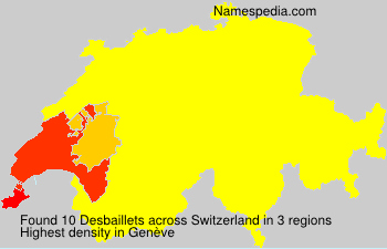 Surname Desbaillets in Switzerland Surname Desbaillets in Switzerland