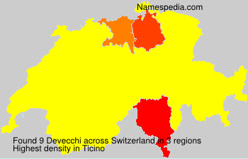 Surname Devecchi in Switzerland Surname Devecchi in Switzerland