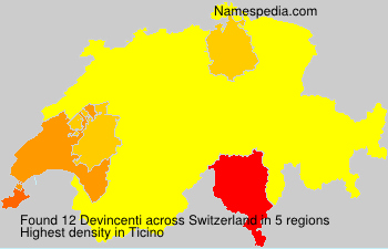 Surname Devincenti in Switzerland Surname Devincenti in Switzerland