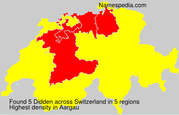 Surname Didden in Switzerland Surname Didden in Switzerland