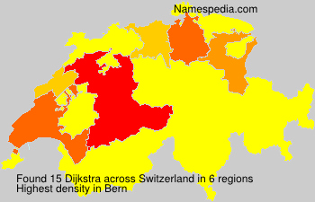 Surname Dijkstra in Switzerland Surname Dijkstra in Switzerland