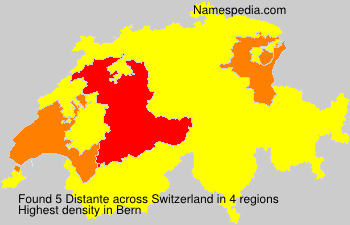 Surname Distante in Switzerland Surname Distante in Switzerland