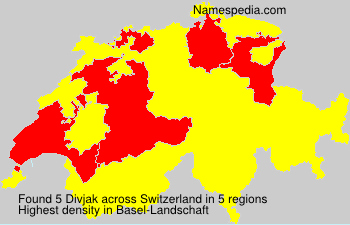 Surname Divjak in Switzerland Surname Divjak in Switzerland