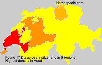 Surname Diz in Switzerland Surname Diz in Switzerland