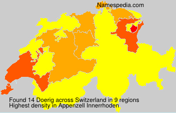 Surname Doerig in Switzerland Surname Doerig in Switzerland