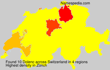Surname Dolenc in Switzerland Surname Dolenc in Switzerland