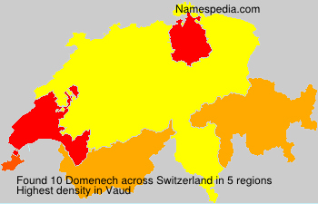 Surname Domenech in Switzerland Surname Domenech in Switzerland