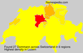 Surname Dommann in Switzerland Surname Dommann in Switzerland