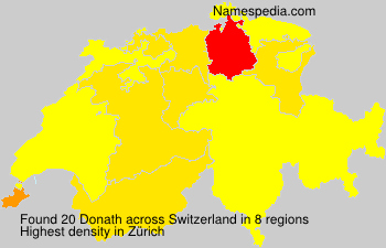 Surname Donath in Switzerland Surname Donath in Switzerland
