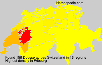 Surname Dousse in Switzerland Surname Dousse in Switzerland