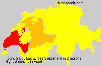 Surname Dousset in Switzerland Surname Dousset in Switzerland