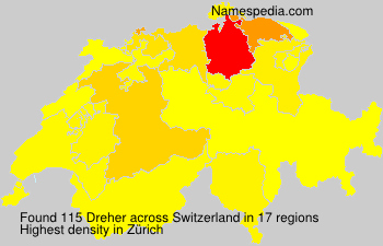 Surname Dreher in Switzerland Surname Dreher in Switzerland