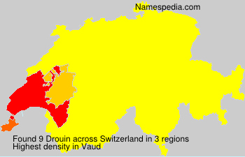 Surname Drouin in Switzerland Surname Drouin in Switzerland