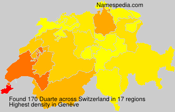 Surname Duarte in Switzerland Surname Duarte in Switzerland