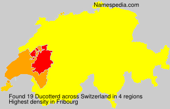 Surname Ducotterd in Switzerland Surname Ducotterd in Switzerland