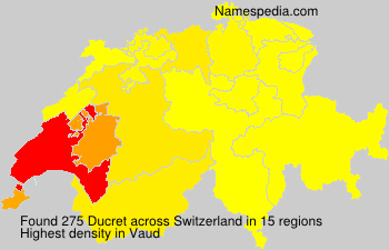 Surname Ducret in Switzerland Surname Ducret in Switzerland