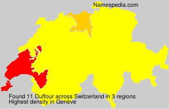 Surname Duffour in Switzerland Surname Duffour in Switzerland