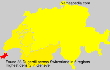 Surname Dugerdil in Switzerland Surname Dugerdil in Switzerland