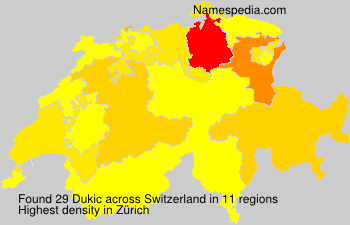 Surname Dukic in Switzerland Surname Dukic in Switzerland