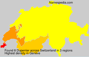 Surname Duperrier in Switzerland Surname Duperrier in Switzerland